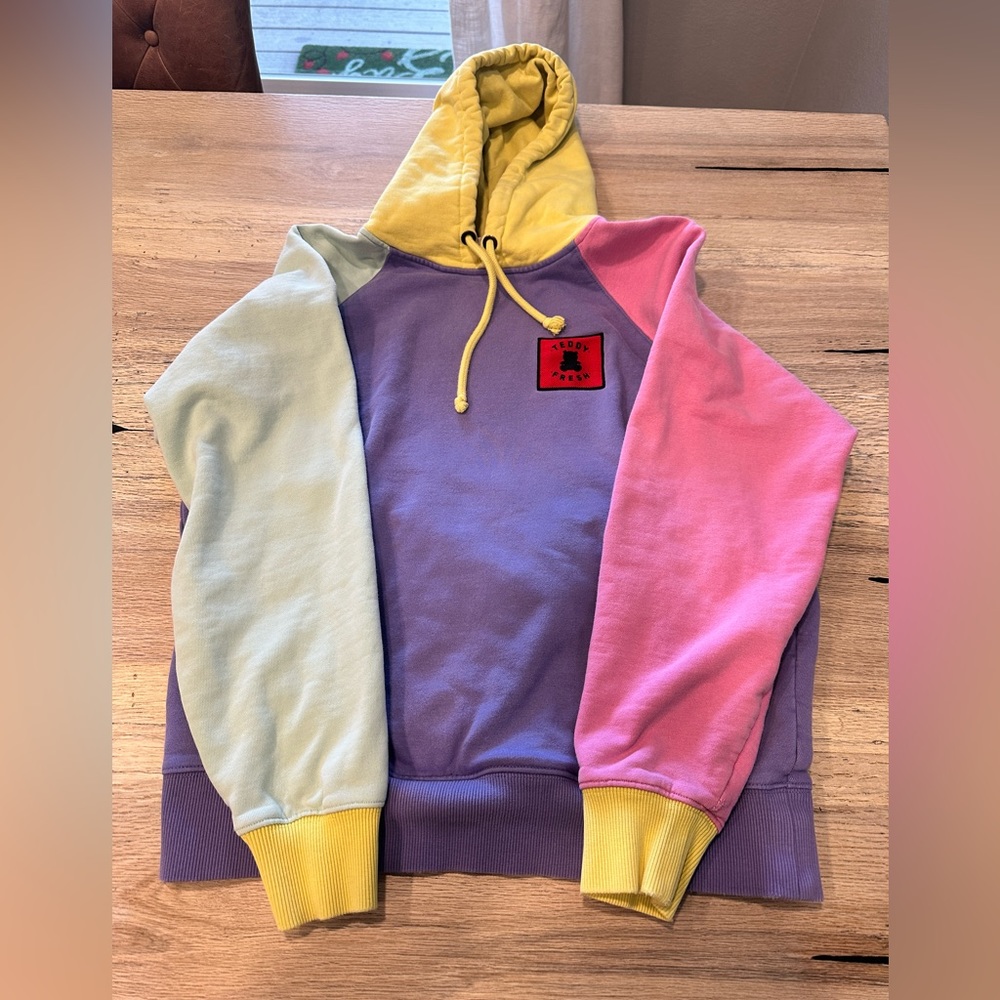 Teddy Fresh Color Block Hoodie